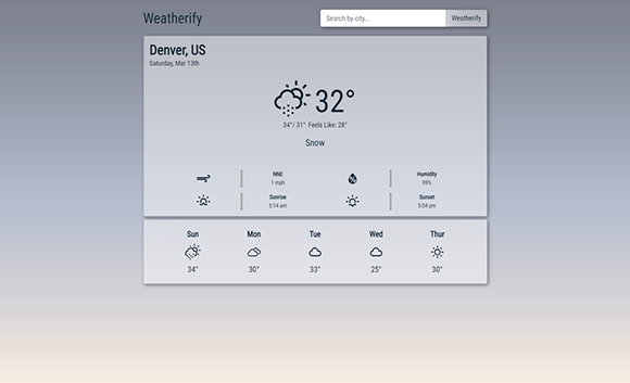 Weather app picture